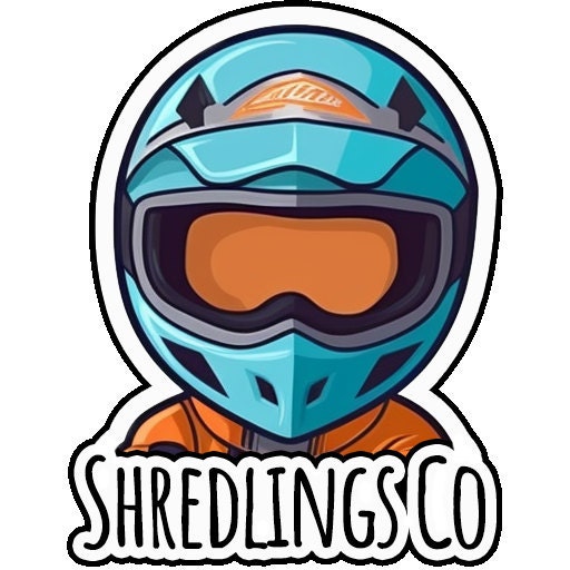 Shredlings Studio colorful mountain and sun logo